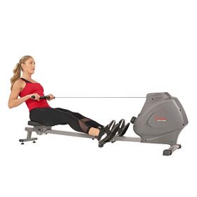 Sunny Health & Fitness SF-RW5801 - Compact Folding Magnetic Rowing Machine with LCD Monitor