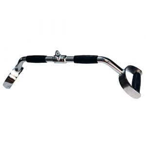 Yuhqc V-Shaped Bar Press Down Bar Cable Attachments Multi Gym Attachment Pro Tricep U-Bar (28 Inch)