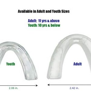 COOLLO SPORTS Boil and Bite Mouth Guard (Youth & Adult) SA Custom Fit Sport Mouthpiece for Basketball, Karate, Martial Arts, Wrestling, MMA (Free Case Included!) (Adult - Ages 11 & Above, 2-Pack)