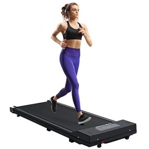 Under Desk Treadmill DAEYEGIM Portable Electric Treadmill Quiet Flat Slim Installation-Free Walking Treadmill with Remote Control, LED Display, Walking Jogging Running Machine for Home/Office Use