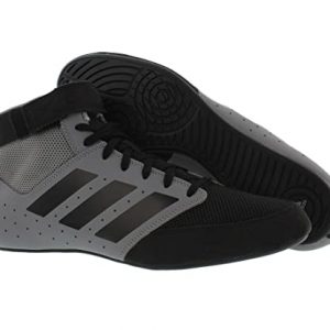 adidas Men's Mat Hog 2.0 Wrestling Shoe, Black, 12