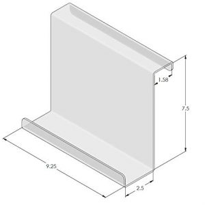 KHM Made in The USA Polycarbonate Acrylic Universal Treadmill Book Holder iPad and Tablet Magazine Rack Bookholder, EReader Book Holder Reading Rack, Compact iPad and Tablet, Kindle, Nook, Magazine