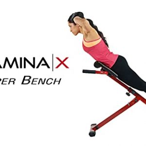 Stamina X Hyper Bench - Smart Workout App, No Subscription Required - Hyperextension and Core Strengthening Station