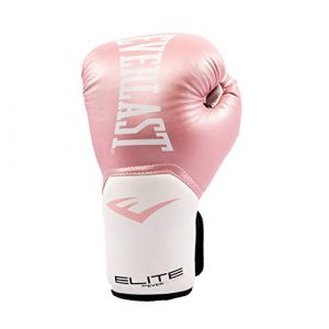 Everlast Elite Pro Style Training Gloves, Pink/White, 8 oz