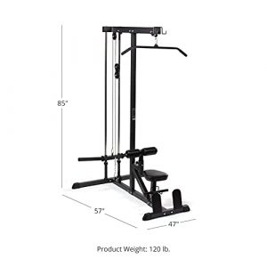 Titan Fitness Plate Loaded LAT Tower v2, Space Saving, Back, Shoulder