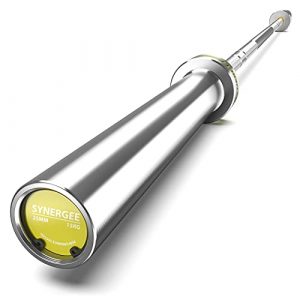 Synergee Regional Olympic 15kg Women’s Hard Chrome Barbell. Rated 1500lbs for Weightlifting, Powerlifting and Crossfit