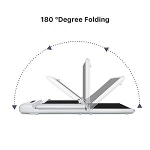 WALKINGPAD S1 Folding Treadmill Foldable Walking Pad Ultra Slim Smart Fold Free Installation Gym Running Device for Home Office Under Desk 0-3.72MPH C2（White）