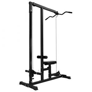 LAT Pull Down Machine - Low Row Cable Fitness Exercise Body Workout Strength Training Bar Machine for Home Gym