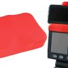 Vapor Fitness Red Phone Holder and Silicone Seat Cover Combo Designed for The Concept 2 Rowing Machine and PM5 Monitor