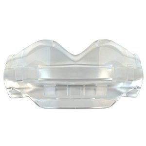 SAFEJAWZ Mouthguard for Braces, One Size Re-Mouldable Mouth Guard with Case for Boxing, Basketball, Football, MMA, Lacrosse, Hockey and All Contact Sports (Transparent)