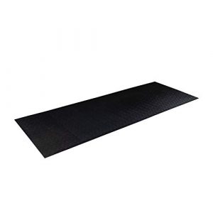 Body-Solid Tools 9 Foot Long Vinyl Cardio Mat for Rowers and Treadmills, Black