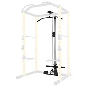 HulkFit Lat Pull-Down and Low Row Attachment for HulkFit Multi-Function Adjustable Power Cage, 500-Pound Capacity