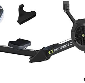 Concept2 Model D Indoor Rowing Machine with Seat Cushion and Phone Holder