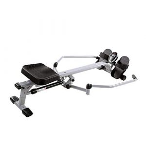 Sunny Health & Fitness SF-RW5639 Full Motion Rowing Machine Rower w/ 350 lb Weight Capacity and LCD Monitor (Renewed)