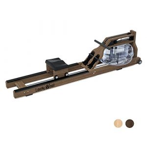 Lovely Snail Water Rowing Machine for Home Use Wooden Vintage Water Rower with Bluetooth Monitor Home Gym Fitness Cadio Exercise Equipment Brown