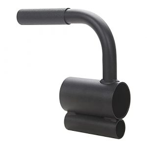 A-KARCK T Bar Row Handle with Rubber Grip, Black Powder Coating Landmine Handle Fits 1" and 2" Olympic Bars to Build Back Arm Shoulder Muscles