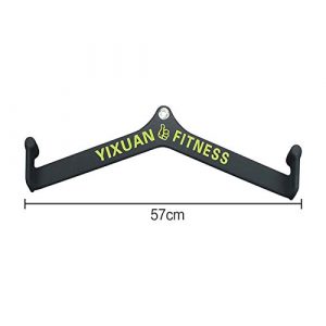 Press Down Bar Gym Fitness Rowing T-bar V-bar Pulley, Lat Pull Down Bar Handle Attachment for Cable Machine, Non-Slip Handgrips Revolving Hanger Easily Build Back Muscles Back Strength Training,9
