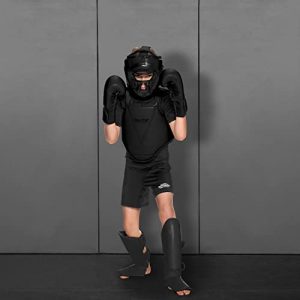 Elite Sports Best Celestial Boys & Girls Head Guard, a Complete Package for MMA and Kickboxing, Muay Thai Boxing Safety Head Guard for Kids (Black)
