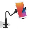 Smatree Cell Phone &Tablet Gooseneck Mount Holder for Desk, Flexible arm Clamp Mount Compatible with 4.7-12.9" Tablets, iPhone13/13Pro/12/12Pro/11, Gopro Hero 9/8 Camera, Nintendo Switch