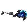 Stamina Wave Water Rower - Smart Workout App, No Subscription Required - Foldable Rowing Machine for Home w/Heart Rate Monitor