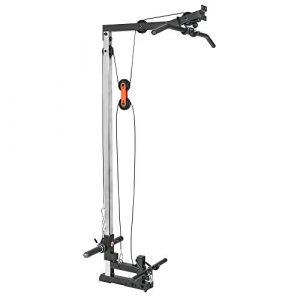 Sunny Health & Fitness LAT Pull Down Attachment Pulley System for Power Racks – SF-XF9927