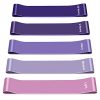 Resistance Bands, 5 Pcs Exercise Bands for Legs Glutes Arms, Skin-Friendly Resistance Fitness Exercise Loop Bands for Gym Home Yoga Pilates with Carry Bag and Instruction Guide