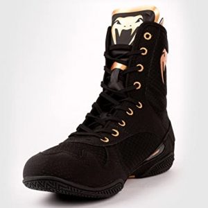 Venum Elite Boxing Shoes Black/Bronze - 10