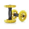 SKLZ Core Wheels Dynamic Strength and Ab Trainer Roller, Set of 2 , Yellow/Black/Yellow