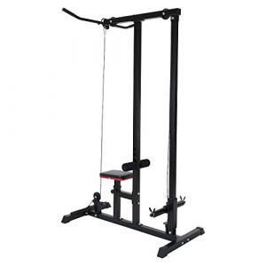 VKEKIEO Home Gym LAT Pull Down Machine Low Bar Cable Fitness for Home Sports, Training Weight, Ship from US(48x24x76.5in)