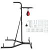 VEVOR Boxing Stand for Heavy Bag and Speed Bag , Punching Bag Stand Holds , Foldable Single Station Heavy Bag Stand , Boxing Bag with Boxing Rack , Up to 132 lbs , for Home and Gym Fitness.