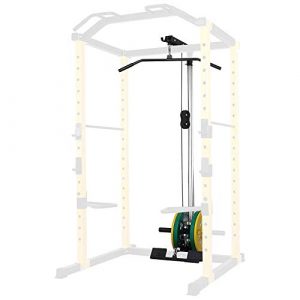 HulkFit Lat Pull-Down and Low Row Attachment for HulkFit Multi-Function Adjustable Power Cage, 500-Pound Capacity