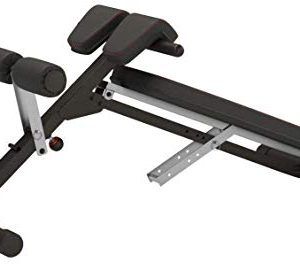 Fitness Reality X-Class Light Commercial Multi-Workout Abdominal/Hyper Back Extension Bench, Black