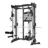 WOLFMATE Smith Machine Cage System Home Gym Multifunction Rack, Commercial Smith Machine All in One Gym Workout Training Equipment, Customizable Training Station (E-MND-C80)