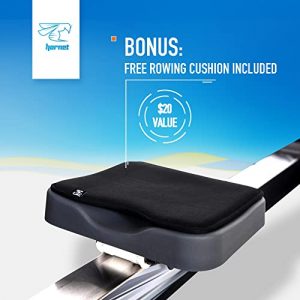 Hornet Watersports Protective Cover for The Concept 2 Rowing Machine- Fits Model D Rower and Free Bonus: Rowing Machine Cushion