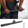 DOHOO Straight Bar Cable Attachments for Gym, LAT Pull Down Bar Cable Accessory Rowing Handle with Hook