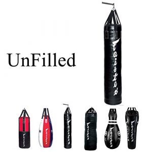 Fairtex Heavy Bag UNFILLED Banana, Tear Drop, Bowling, 7ft Pole, Angle Bag, HB3 HB4 HB6 HB7 HB10 HB12 for Muay Thai, Boxing, Kickboxing, MMA (HB6 Banana Bag)