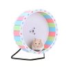 Tylu 6.6inch Quiet Hamster Exercise Wheel with Bracket Hamster Exercise Treadmill Sunflower Design for Hamster Hedgehog Guinea Pig Entertainment