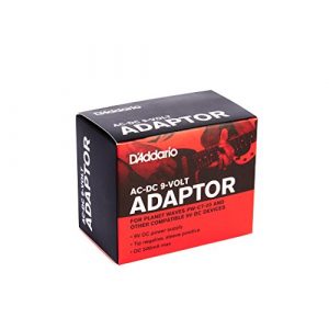 D'Addario Accessories PW-CT-9V DC Power Adapter – Minimize Need to Change Batteries on Pedalboard and Other Devices Requiring 9V – 500mA Max Current – Tip-Negative, Sleeve-Positive Power Supply , Black