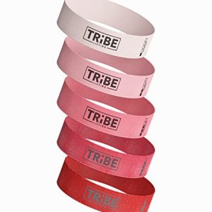 Tribe Lifting Fabric Resistance Bands Women and Men - Booty Bands for Women - Thigh Bands for Workout Bands for Women - Glute Bands - 5 Levels of Exercise Bands Resistance Loops for Legs and Butt