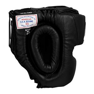 Title USA Boxing Masters Competition Headgear, Black, Medium