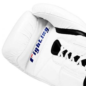 Fighting Sports Fury Professional Lace Training Gloves, White, 16 oz