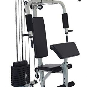 BalanceFrom RS 80 Home Gym System Workout Station with 330LB of Resistance, 125LB Weight Stack
