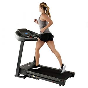 Sunny Health & Fitness T7643 Heavy Duty Walking Treadmill with 350 lb High Weight Capacity, Wide Walking Area and Folding for Storage