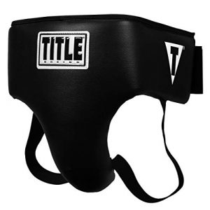 Title Boxing Deluxe Groin Protector Plus 2.0, Black, Large