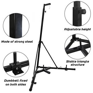 BotaBay Folding Heavy Bag Stand Height Adjustable Sandbag Folding Heavy Bag Stand with Portable Sandbag Rack Free Standing Heavy Duty Punching Bag Boxing Stand（Only Stand）