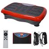 Joliday Mini Vibration Platform Exercise Machines, Whole Body Workout Fitness Vibration Platform with Resistance Bands/Remote Control and Bluetooth.Max Load 330lbs