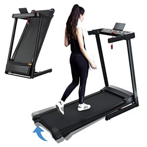 SSPHPPLIE Folding Treadmills for Home-Portable Treadmills Small Space Foldable with Incline-Easy Assembly for Apartment/office Workout, Black
