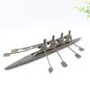 DFGL Cast Iron Craft Cambridge Rowing Boat Decoration Character Sports Desktop Rowing Decoration Home Decoration Sample House Decoration