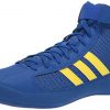 adidas Men's HVC Wrestling Shoe, Royal Blue/Yellow/Black, 9.5