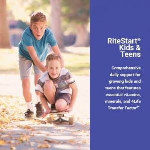 4Life RiteStart Kids & Teens - Apple and Orange Flavors - 22 Essential Vitamins and Minerals - Ages 2 and Up - Immune System Support with 4Life Transfer Factor - Brain Support - 120 Chewable Tablets